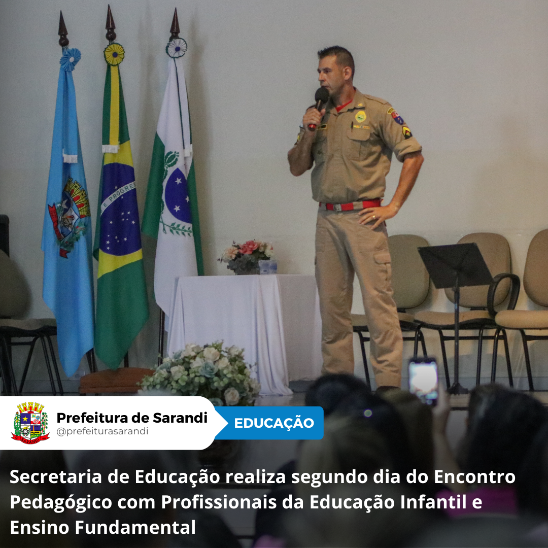 Secretaria de Educação realiza segundo dia do Encontro Pedagógico com Profissionais da Educação Infantil e Ensino Fundamental